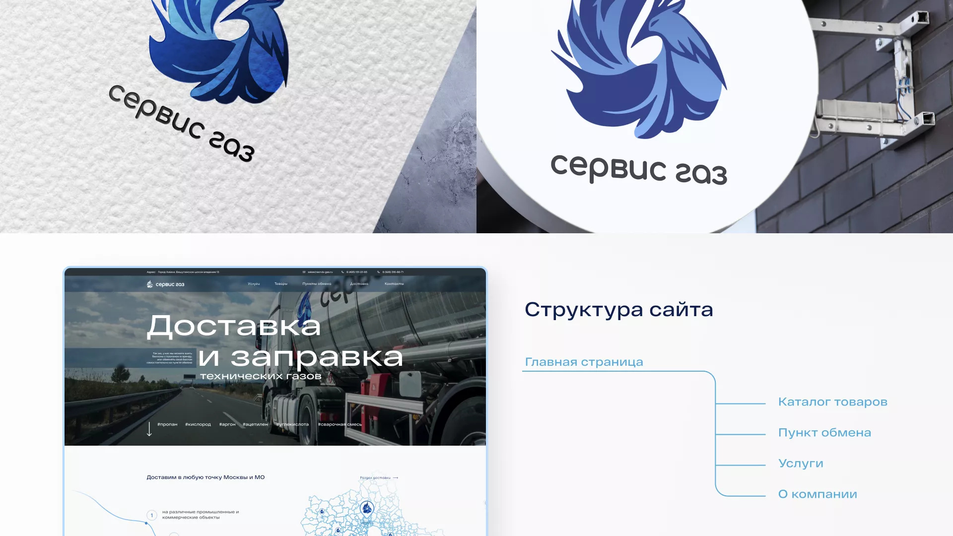 Создание сайта компании «Сервис газ» в Аниве